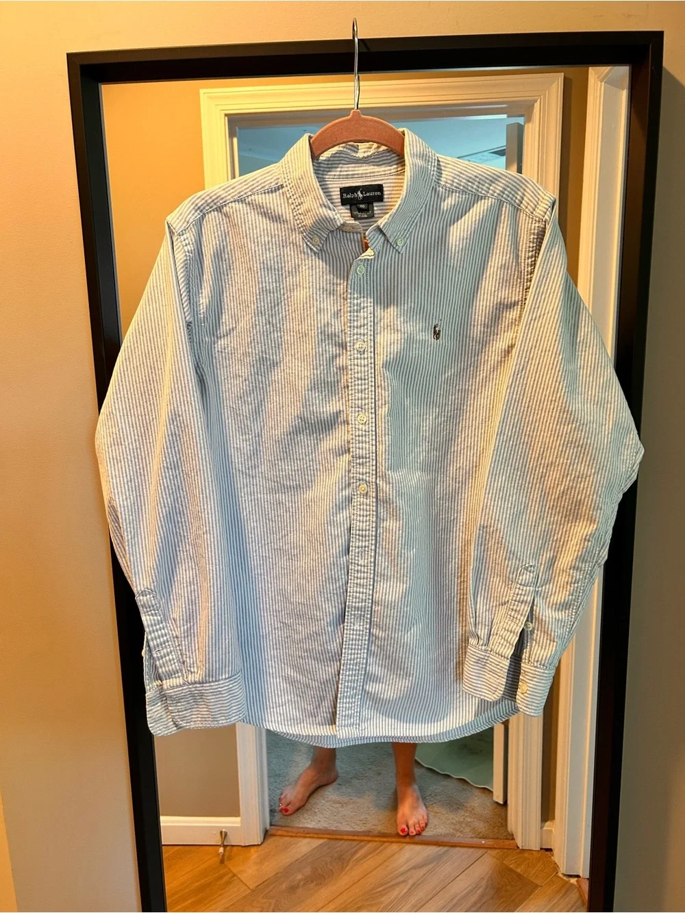 Ralph Lauren Boys Striped Cotton Oxford Shirt